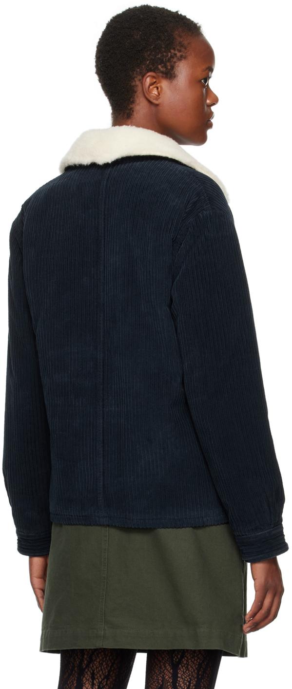 【関税込み】A.P.C. ネイビー Juliana ジャケット A.P.C. . Navy Juliana Jacket in Blue | Lyst Canada