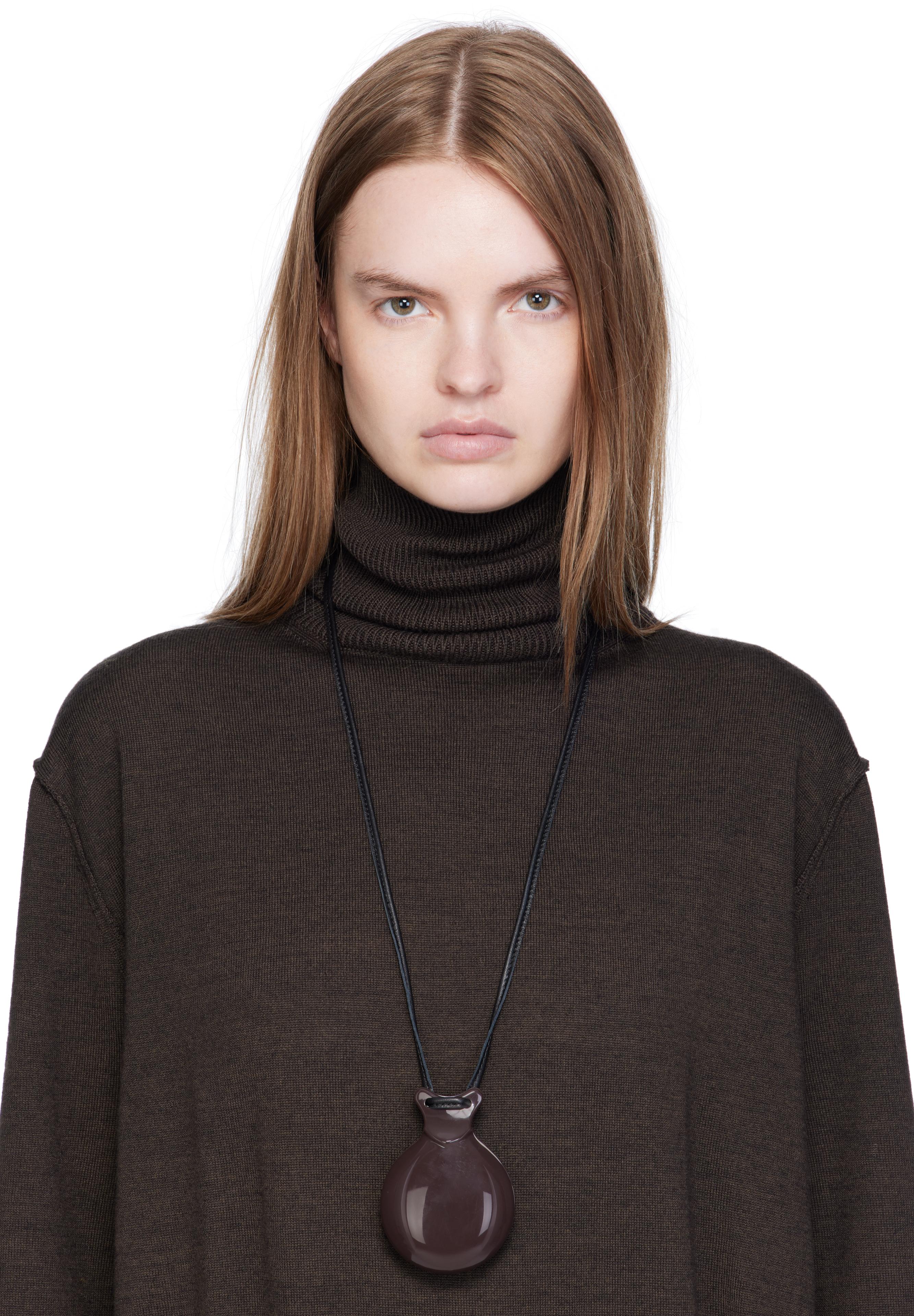 Lemaire Castanet Necklace in Black | Lyst