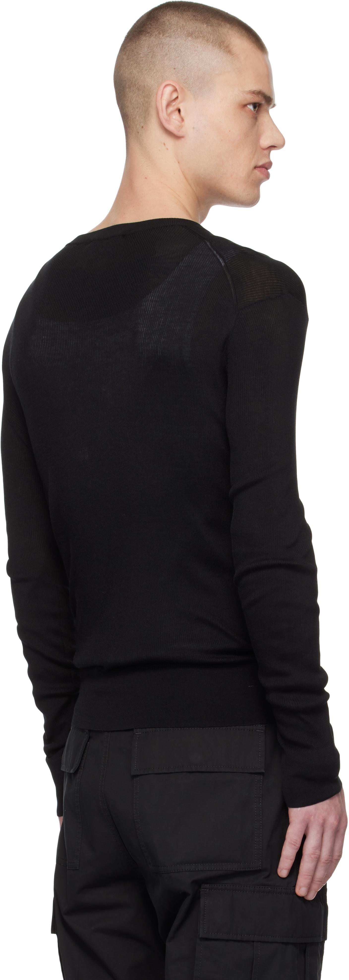 メンズ Tom Ford ブラック 4つボタン ヘンリーネック ブラック