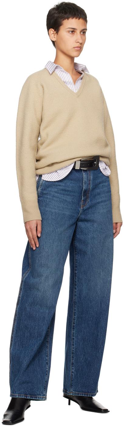 KHAITE Indigo 'the Bacall' Jeans in Blue | Lyst