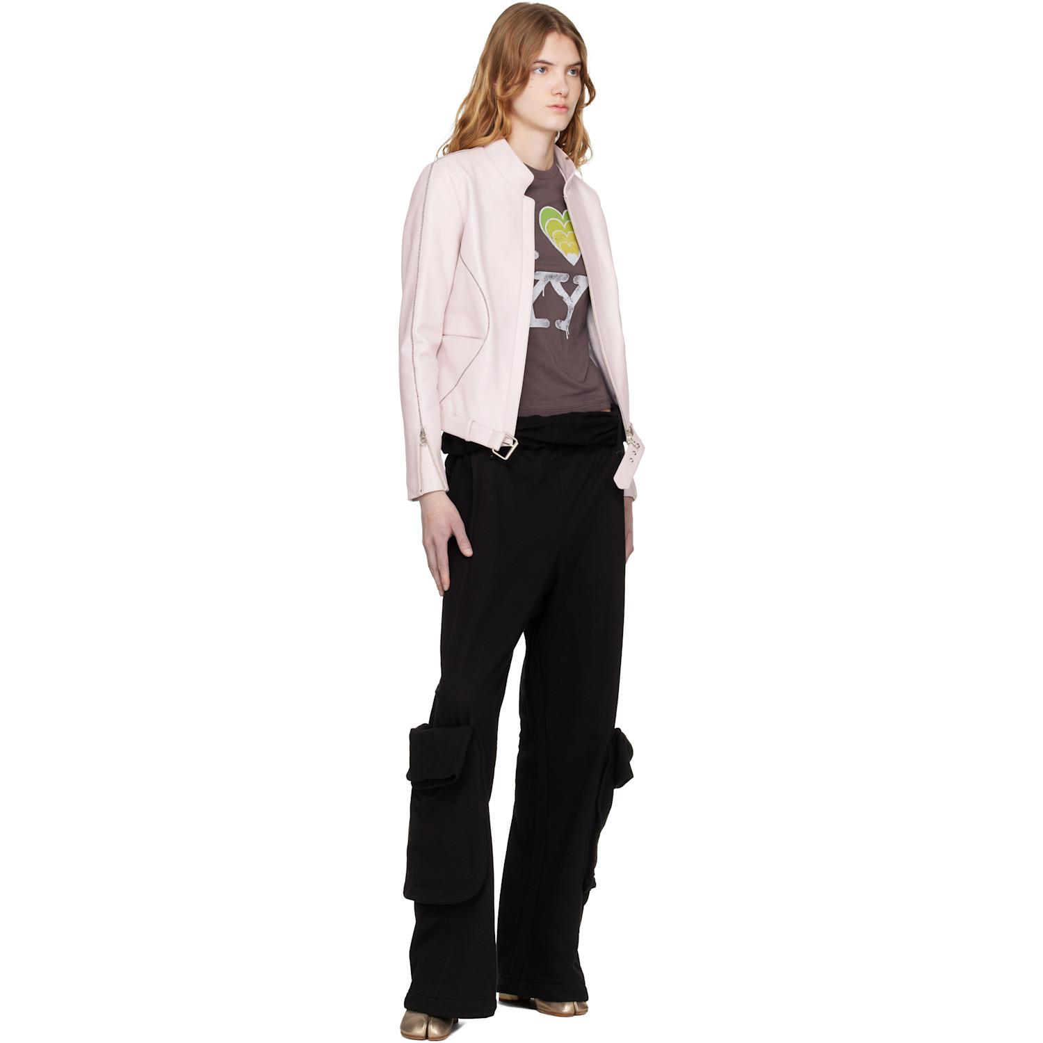 OPEN YY Rolled Waist Sweat Cargo Pants in Black | Lyst