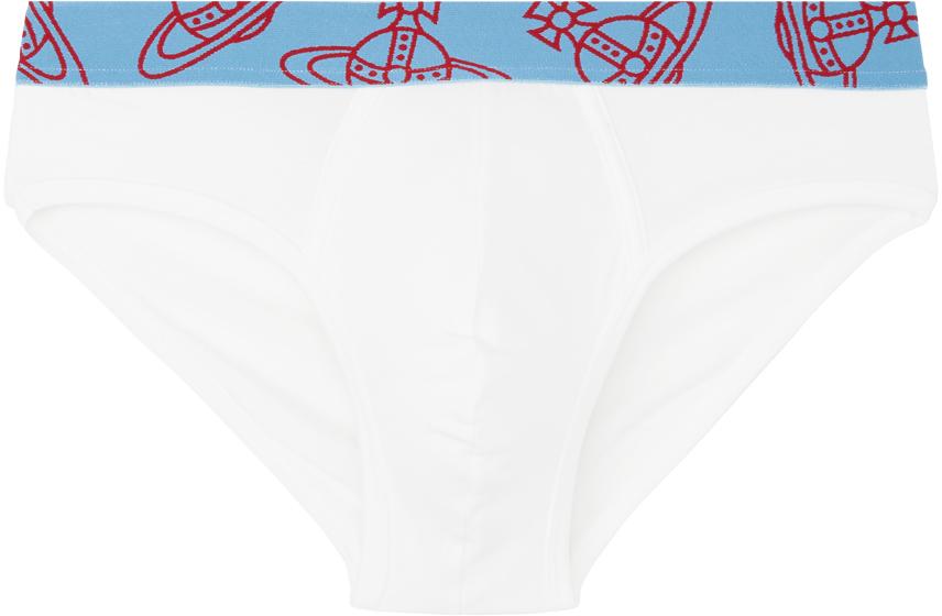 Vivienne Westwood メンズ グレー マルチカラー Orb ブリーフ 3 Vivienne Westwood メンズ グレー マルチカラー Orb ブリーフ 3