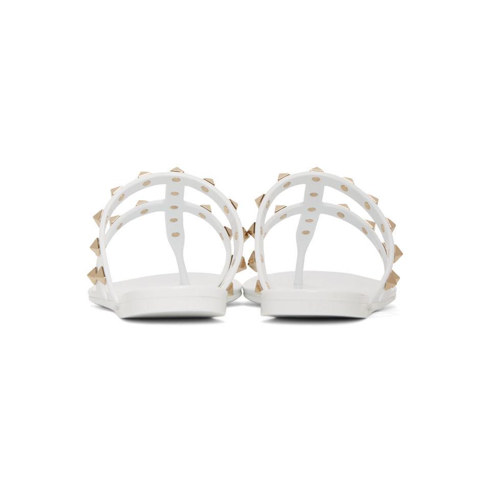 summer rockstud jelly sandals