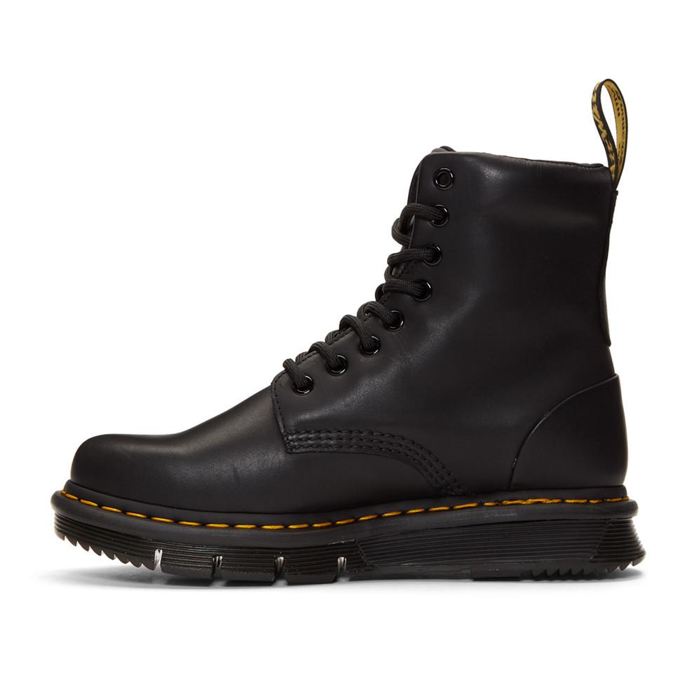 Dr. Martens Leather Black Lexington Boots for Men - Lyst