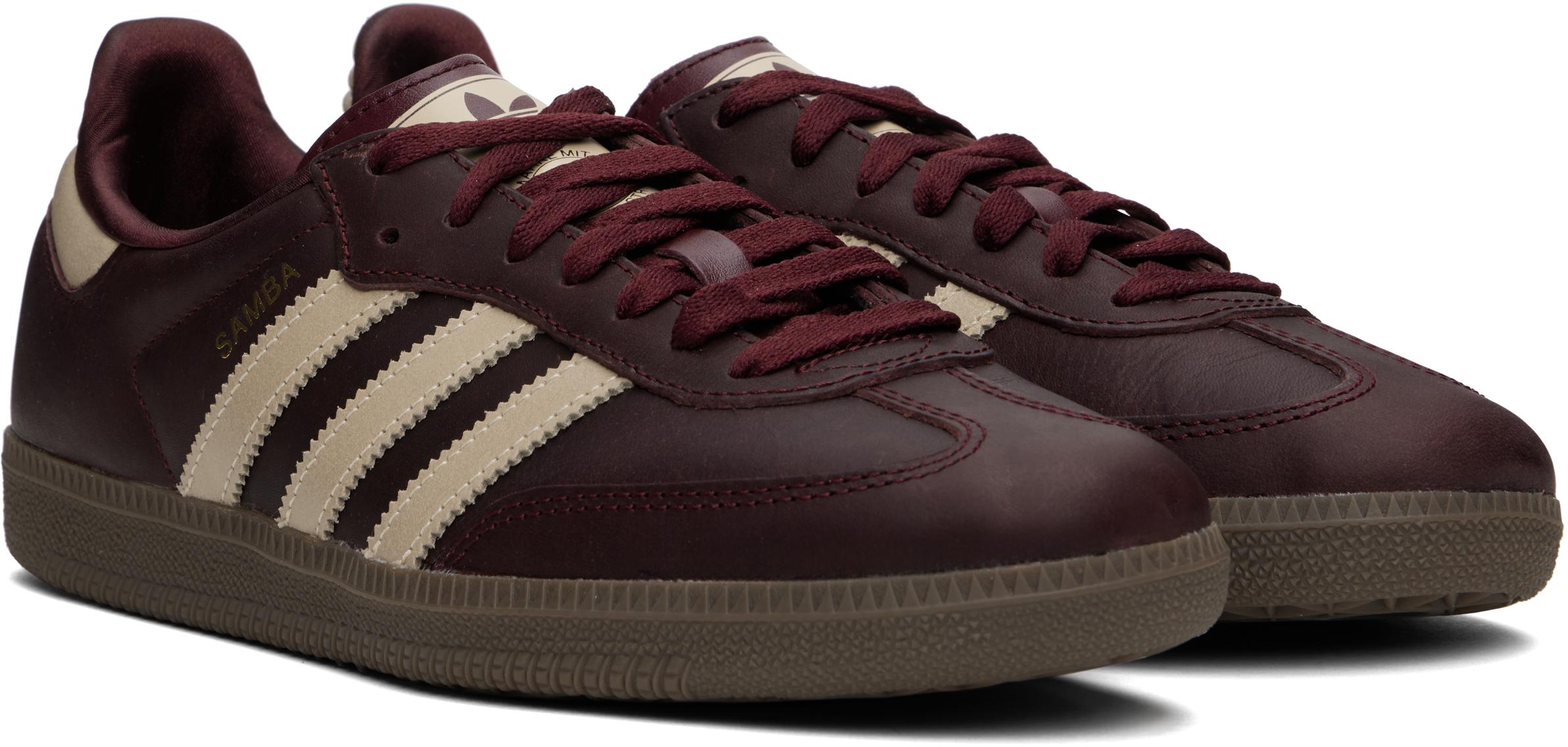 adidas gazelle silver green womens adidas Samba OG Maroon Gold Metallic Women's – Lilac Blonde