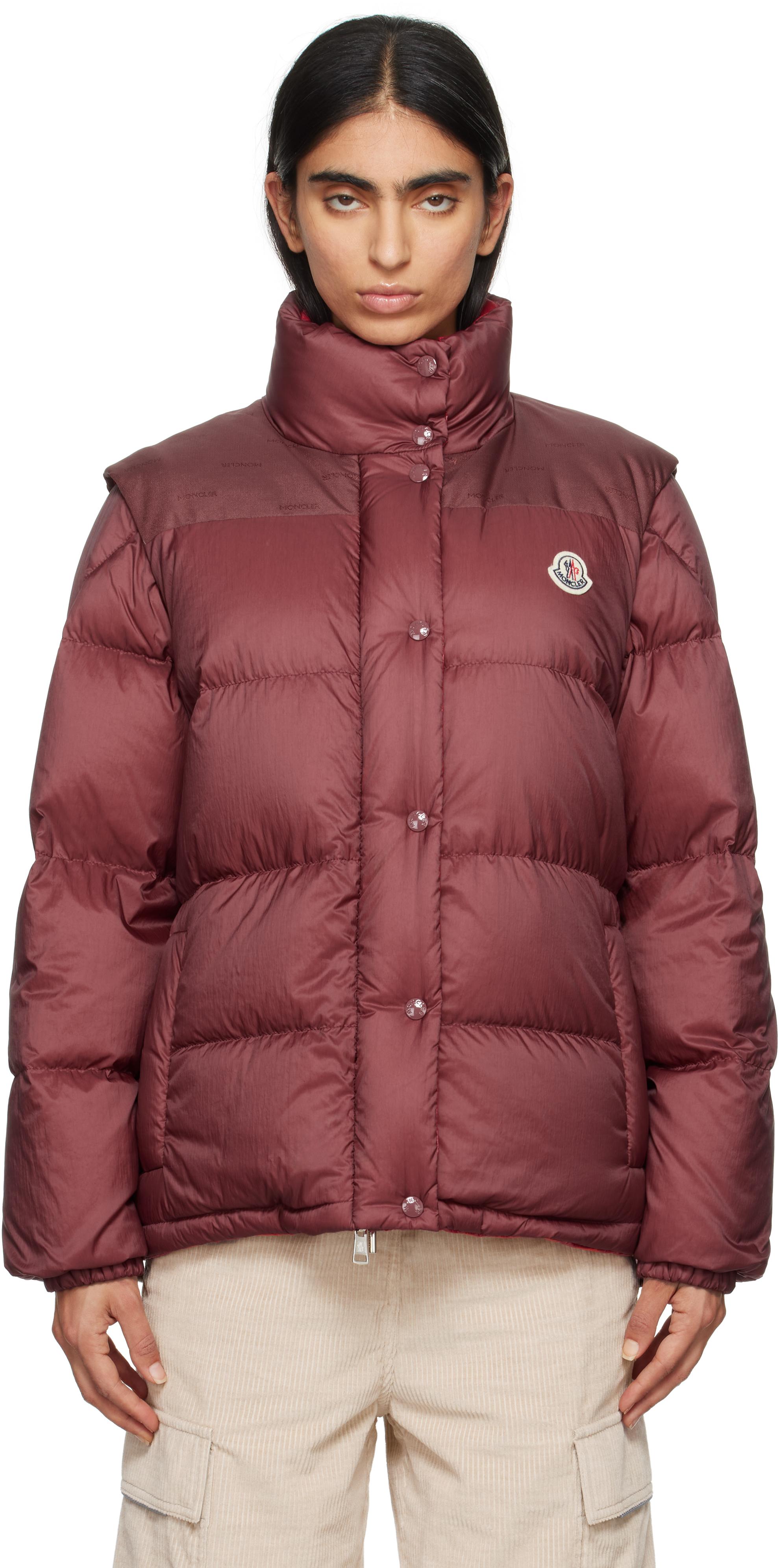 国内正規品　モンクレール　 バーガンディMONCLER ダウンジャケット MONCLER バーガンディ ダウンジャケット