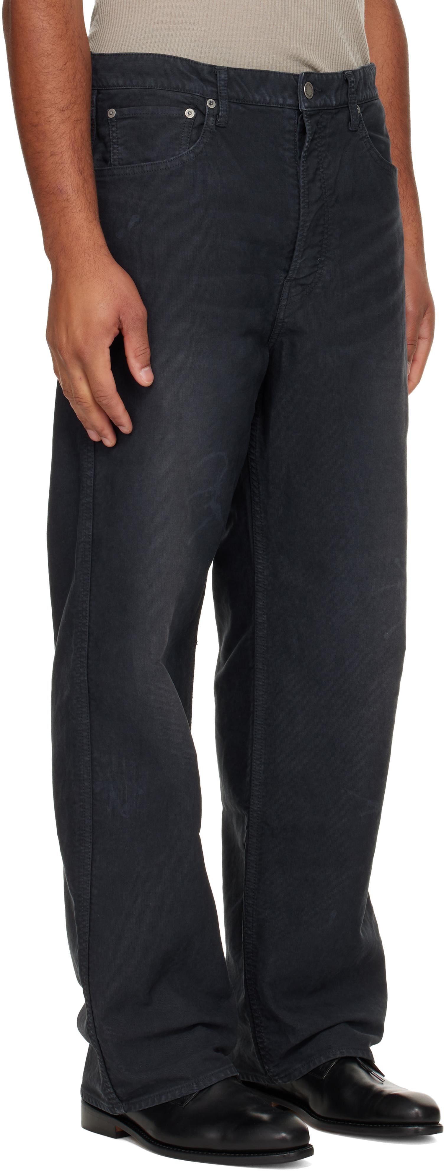 Visvim Fluxus 01 Wide G.Cords Trousers in Blue for Men | Lyst
