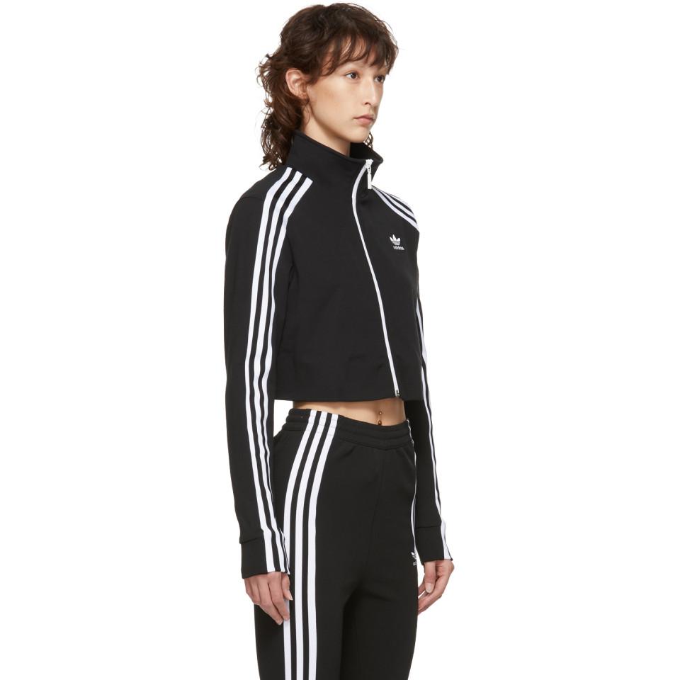 cropped adidas track jacket