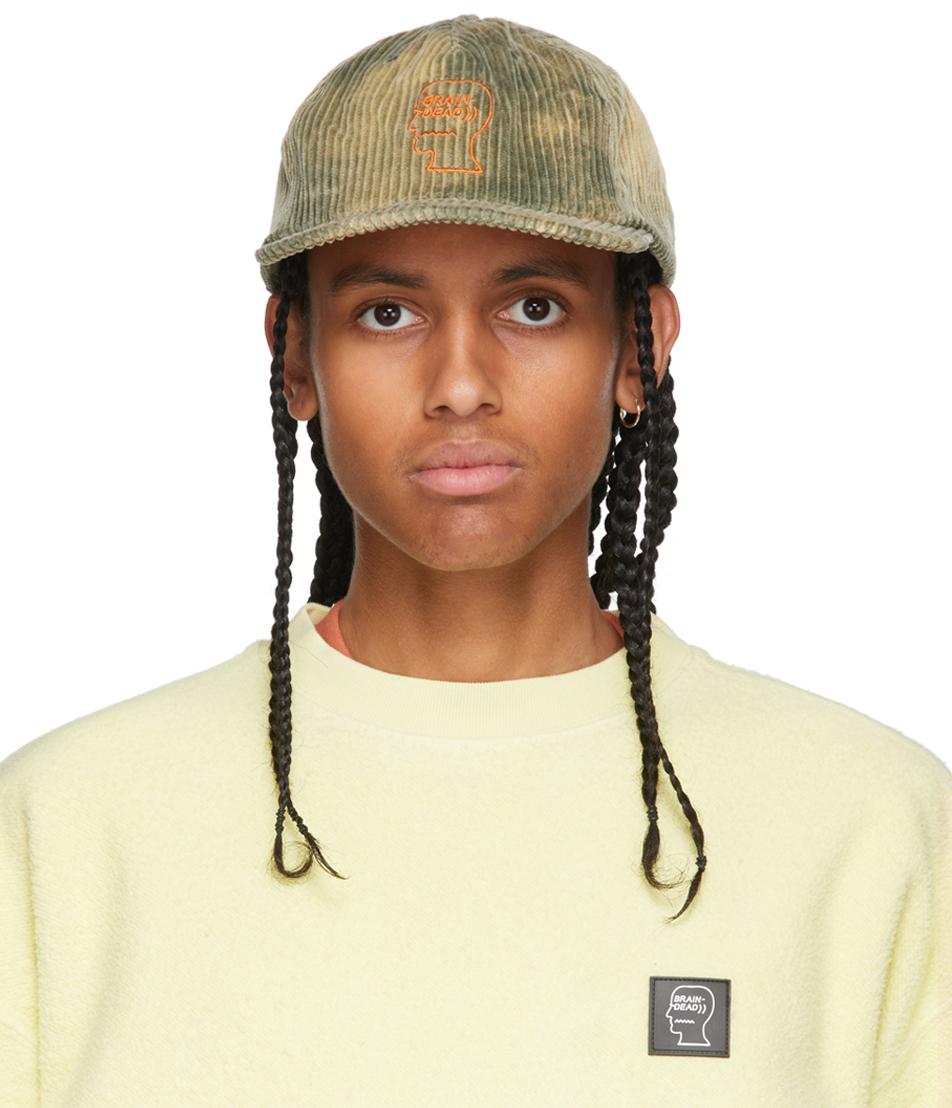 Brain Dead Corduroy Bleached Logo Cap 