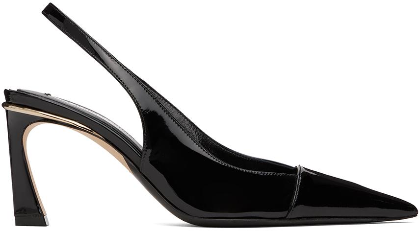 Victoria Beckham レディース ブラック 75mm スリングバックヒール ヒール