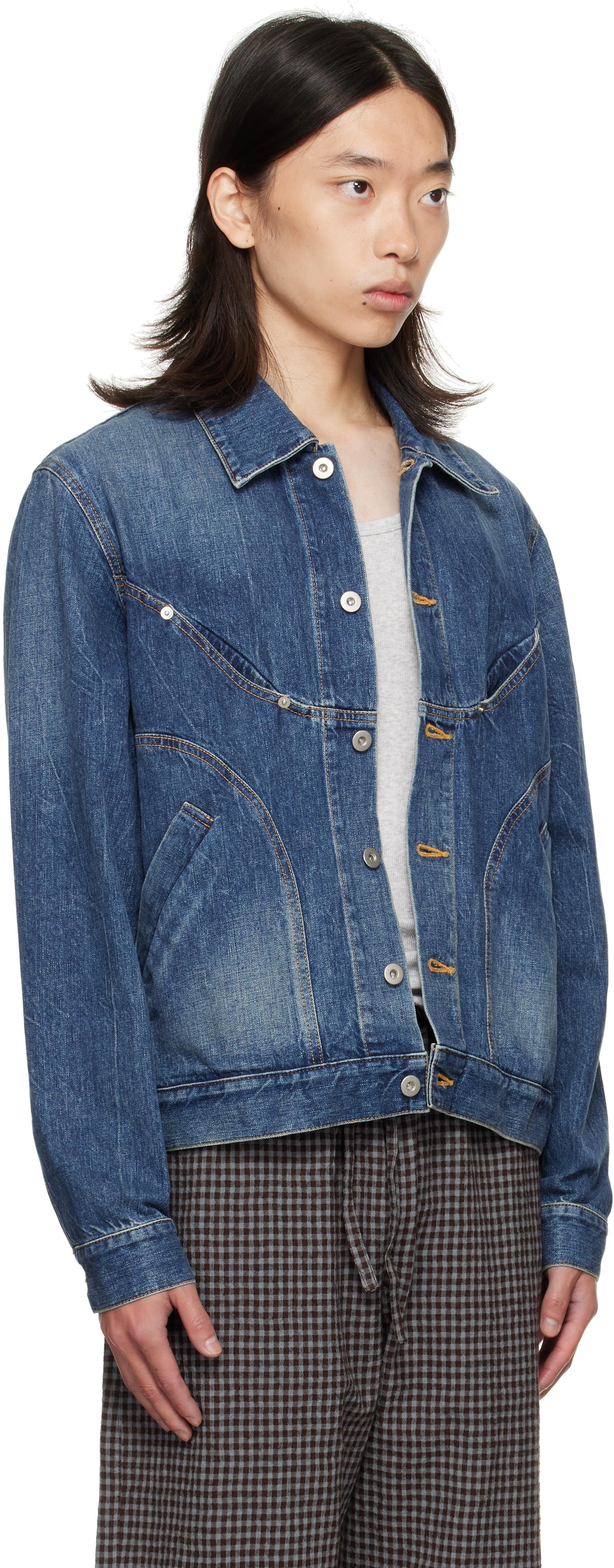 SAGE NATION Jiji Denim Jacket in Blue for Men | Lyst