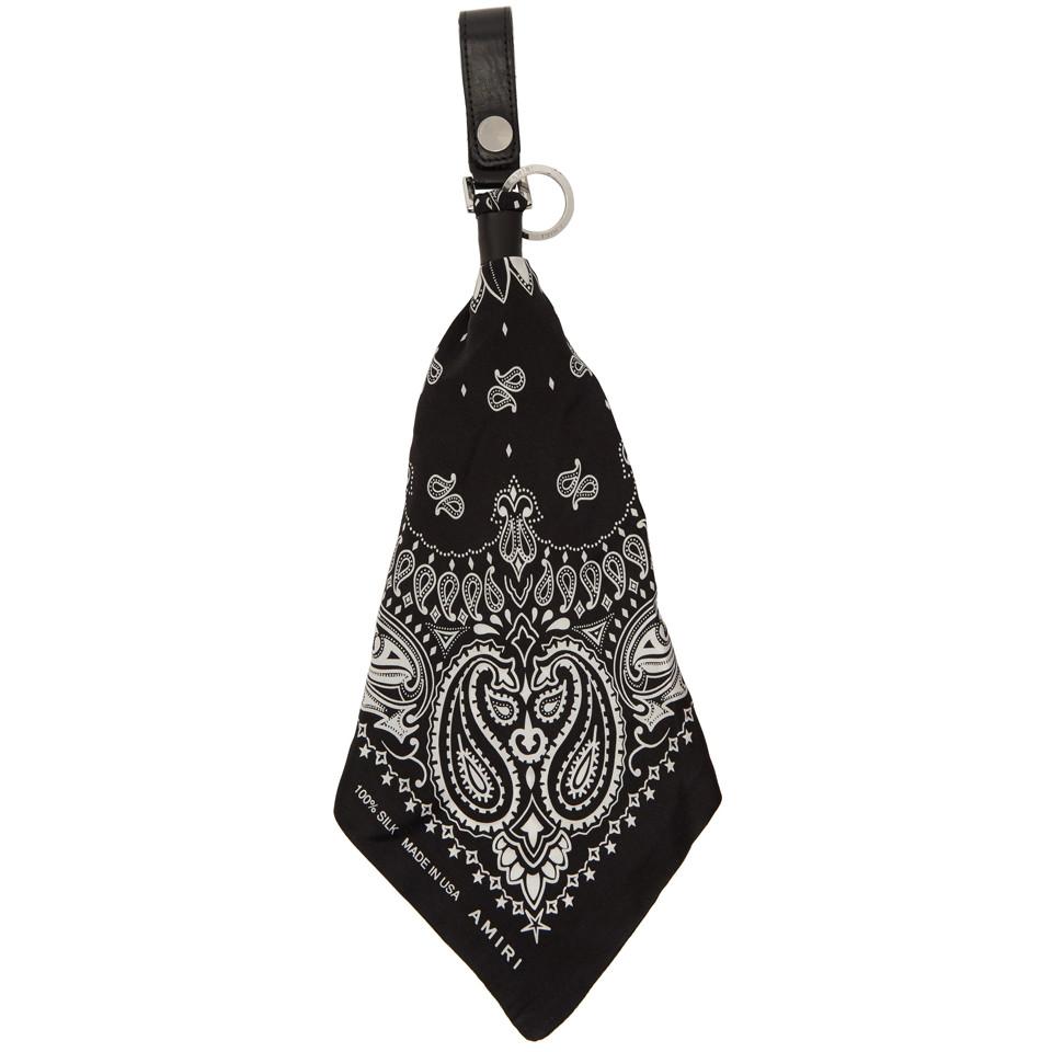 【定価4.4万】AMIRI BANDANA KEYCHAIN アミリ amiri-black-Black-And-White-