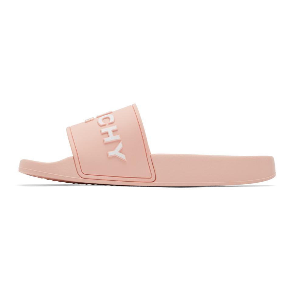 Givenchy Slide Flat Slippers in Nude 