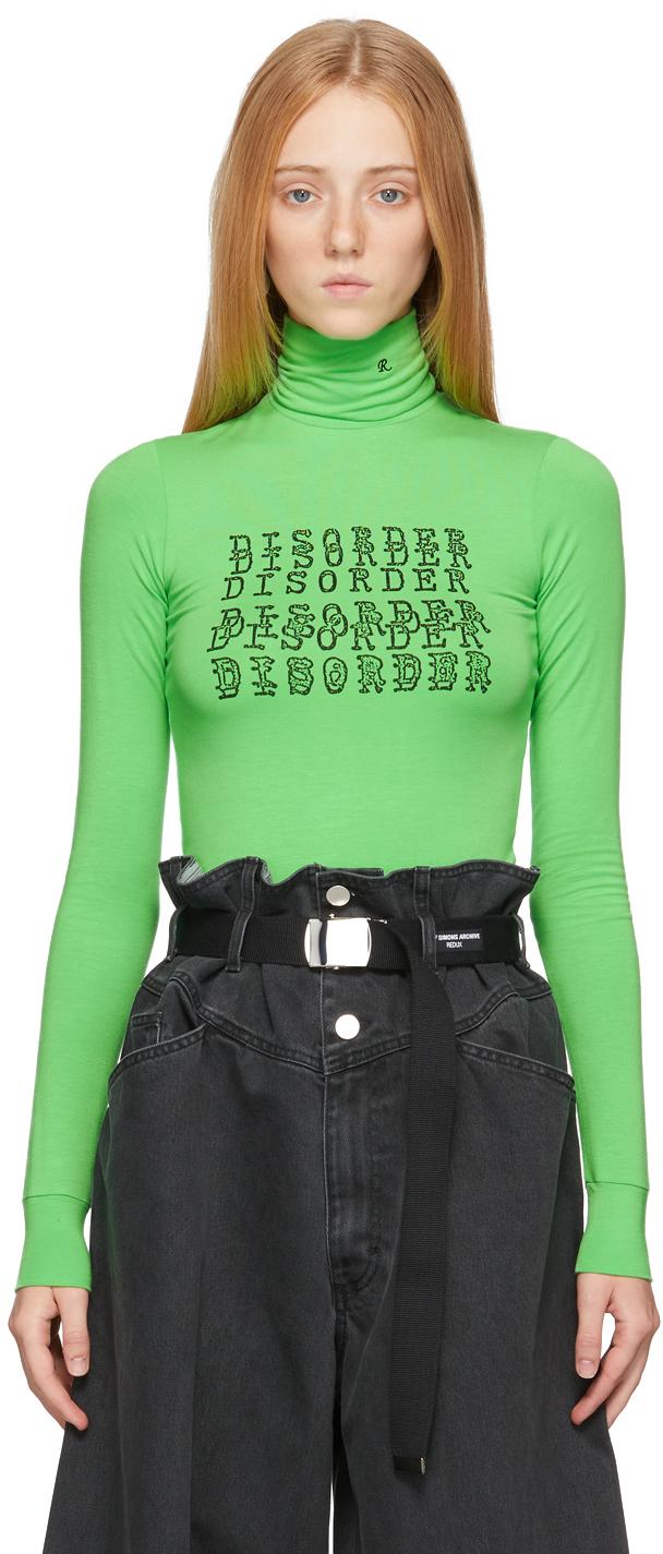 green turtleneck top