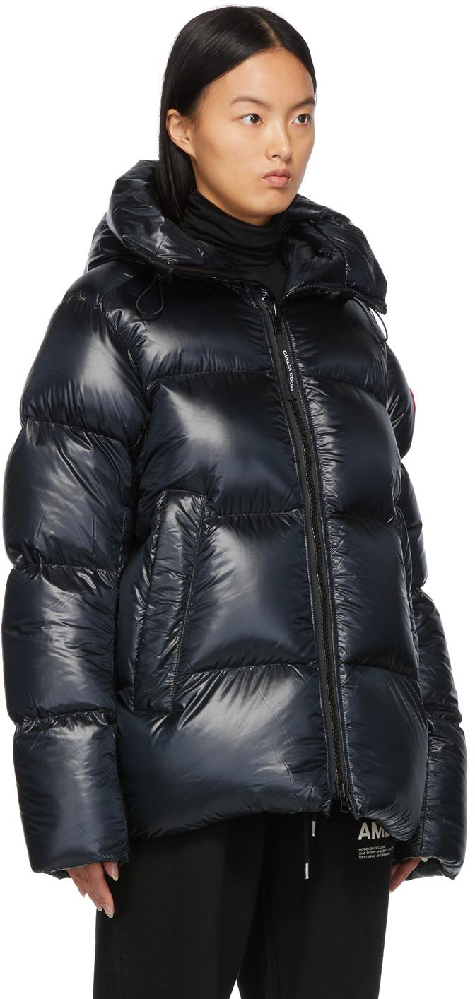 Canada Goose Synthetic Black Crofton Down Puffer Jacket | Lyst