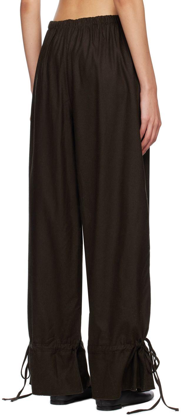 Baserange Brown Susanne Trousers in Black | Lyst