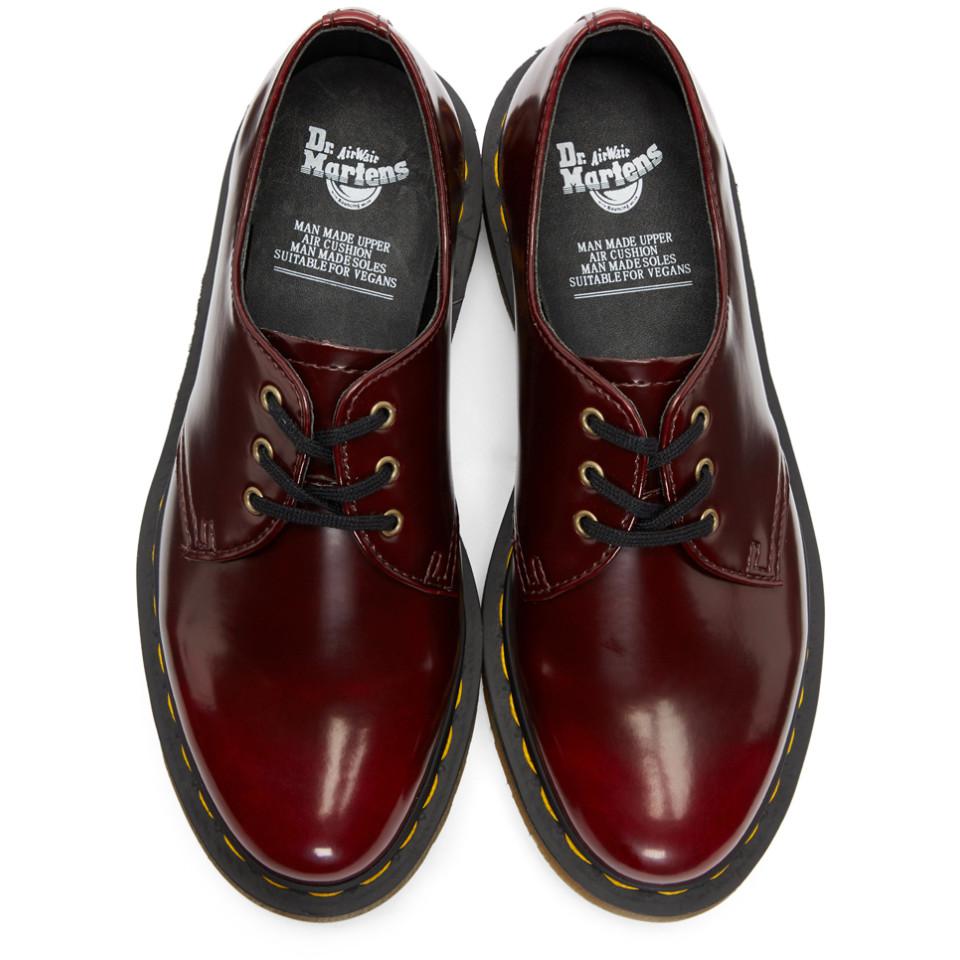 Dr. Martens 1461 Vegan 3eye Gibson (cherry Red Cambridge