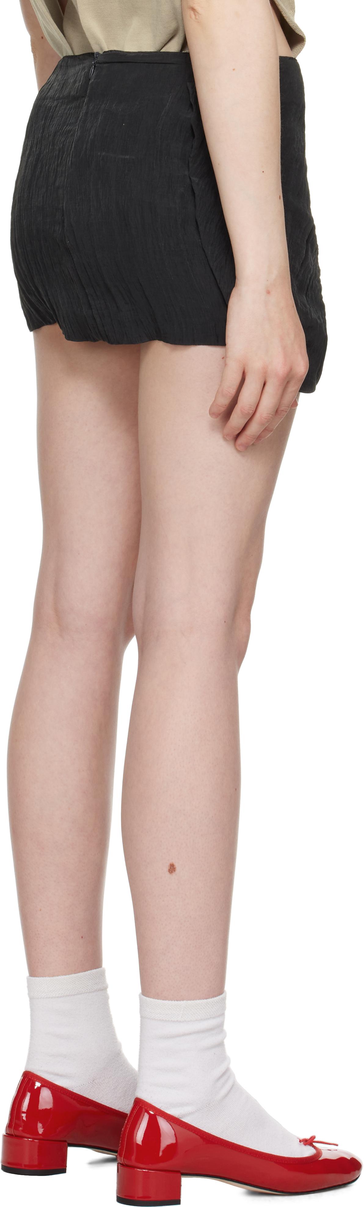 【OPEN YY】CRINKLED GATHER MINI SKIRT, MINT OPEN YY Crinkled Gather Miniskirt in Black | Lyst UK