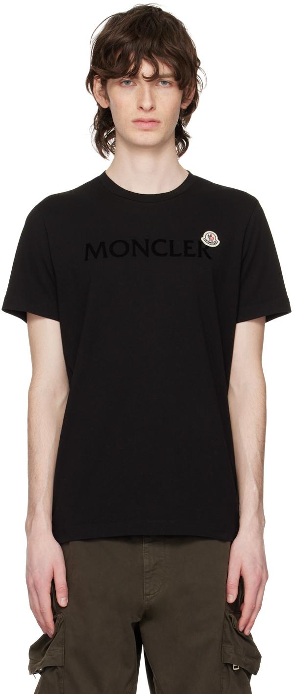 MONCLER ロゴTシャツ ブラック 6A116㎝ Moncler ロゴ Tシャツ | ブラック | FARFETCH JP