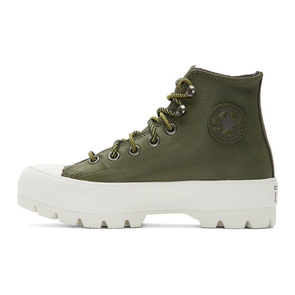 Converse Leather Green Ctas Winter Lugged Gore-tex Boot Sneakers for Men |  Lyst