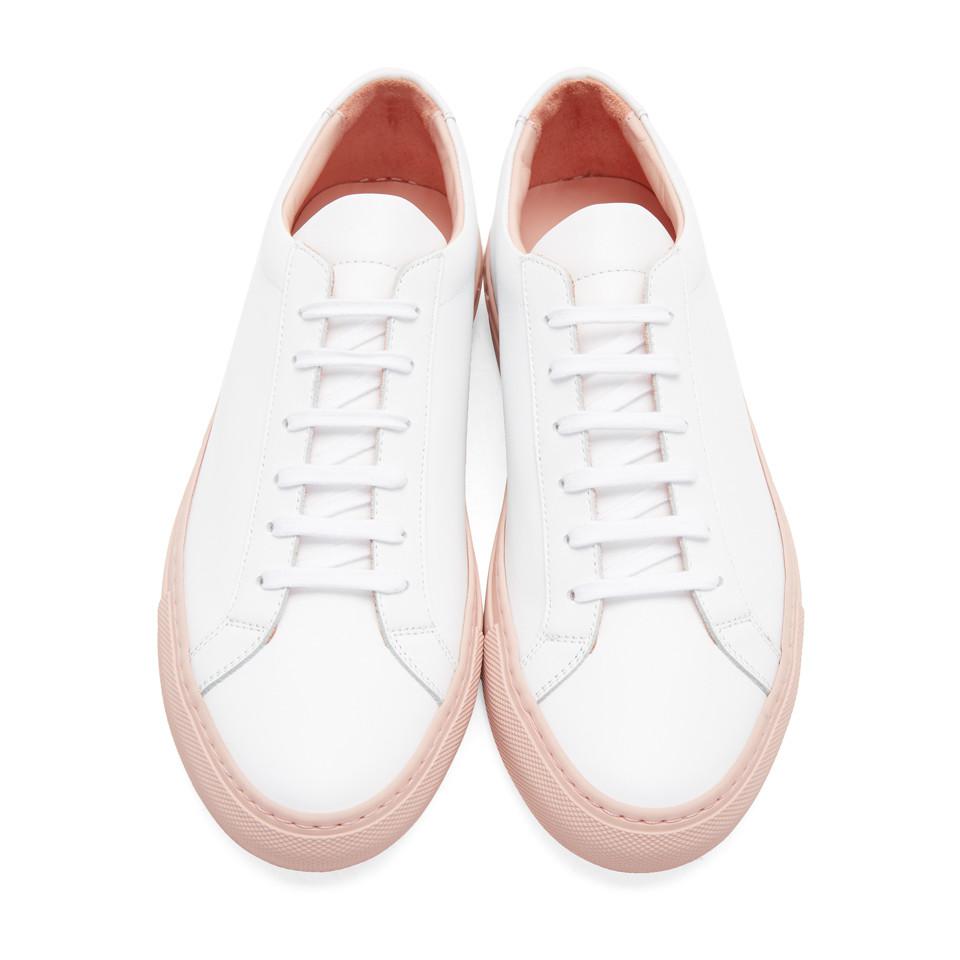 Common Projects Achilles White Sole Sneaker in White