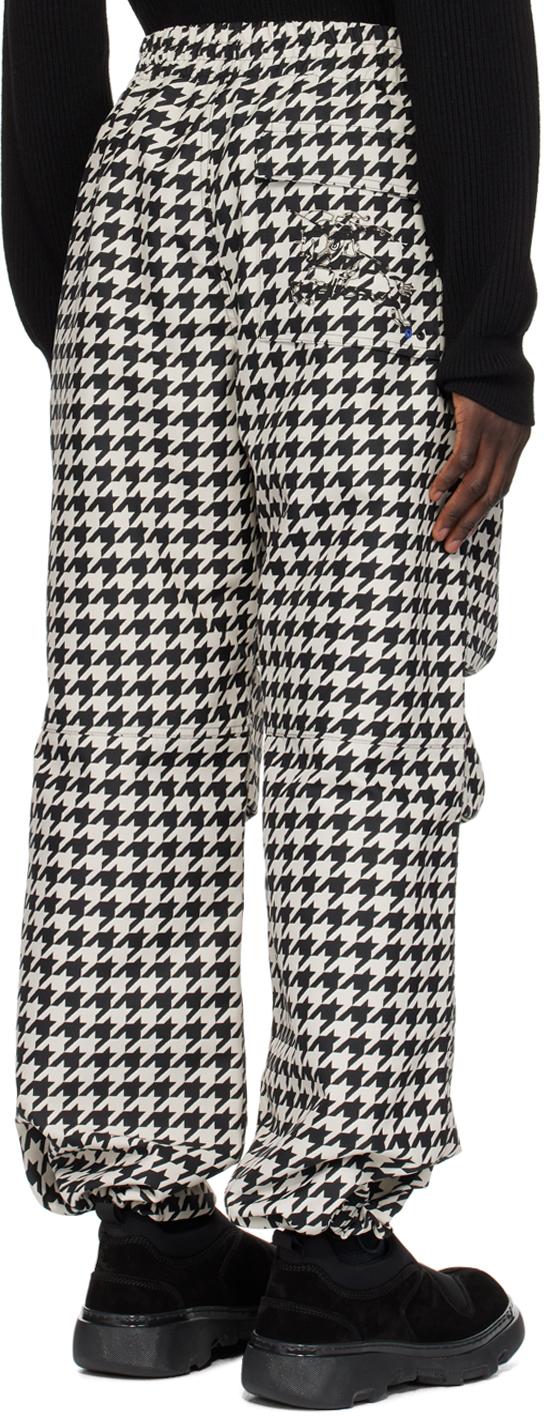 【送料&関税込】Burberry Houndstooth Trousers BURBERRY | WARPED HOUNDSTOOTH WOOL BLEND TROUSERS