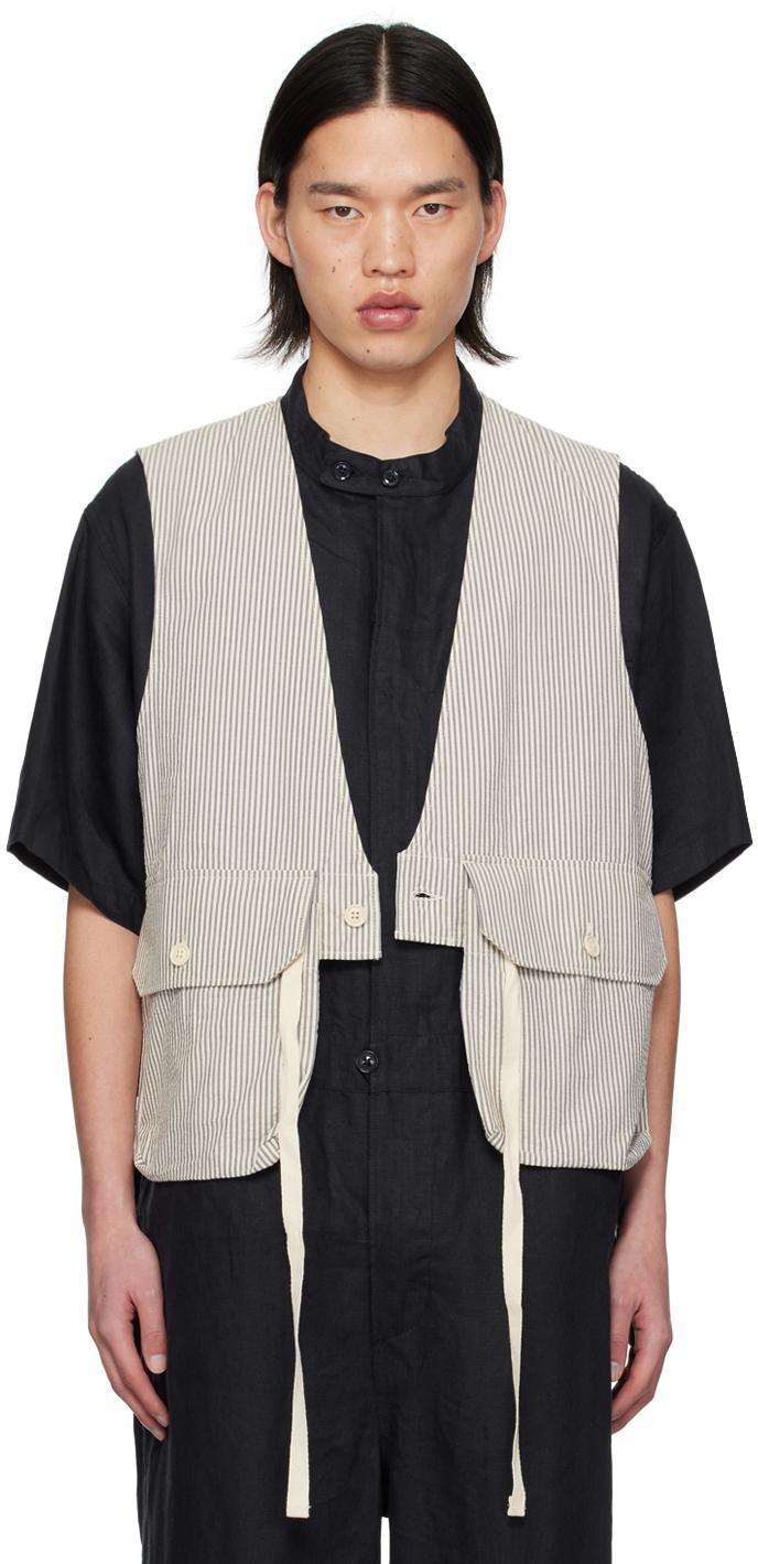 Engineered Garments メンズ ブラック Enginee Garments オフホワイト 