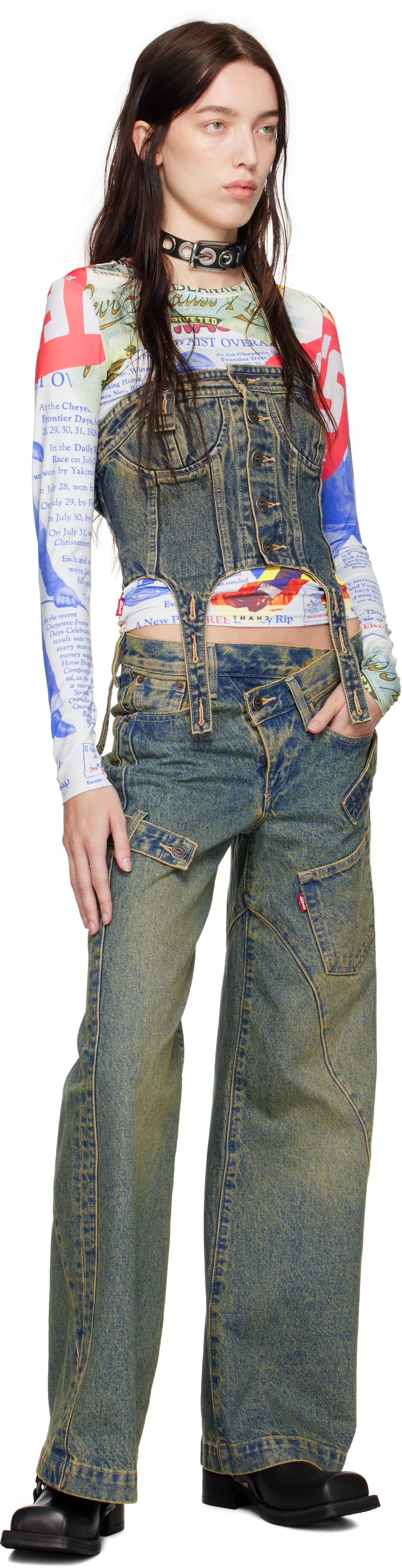 ANDERSSON BELL Levi's Edition Overlay Jeans in Blue | Lyst