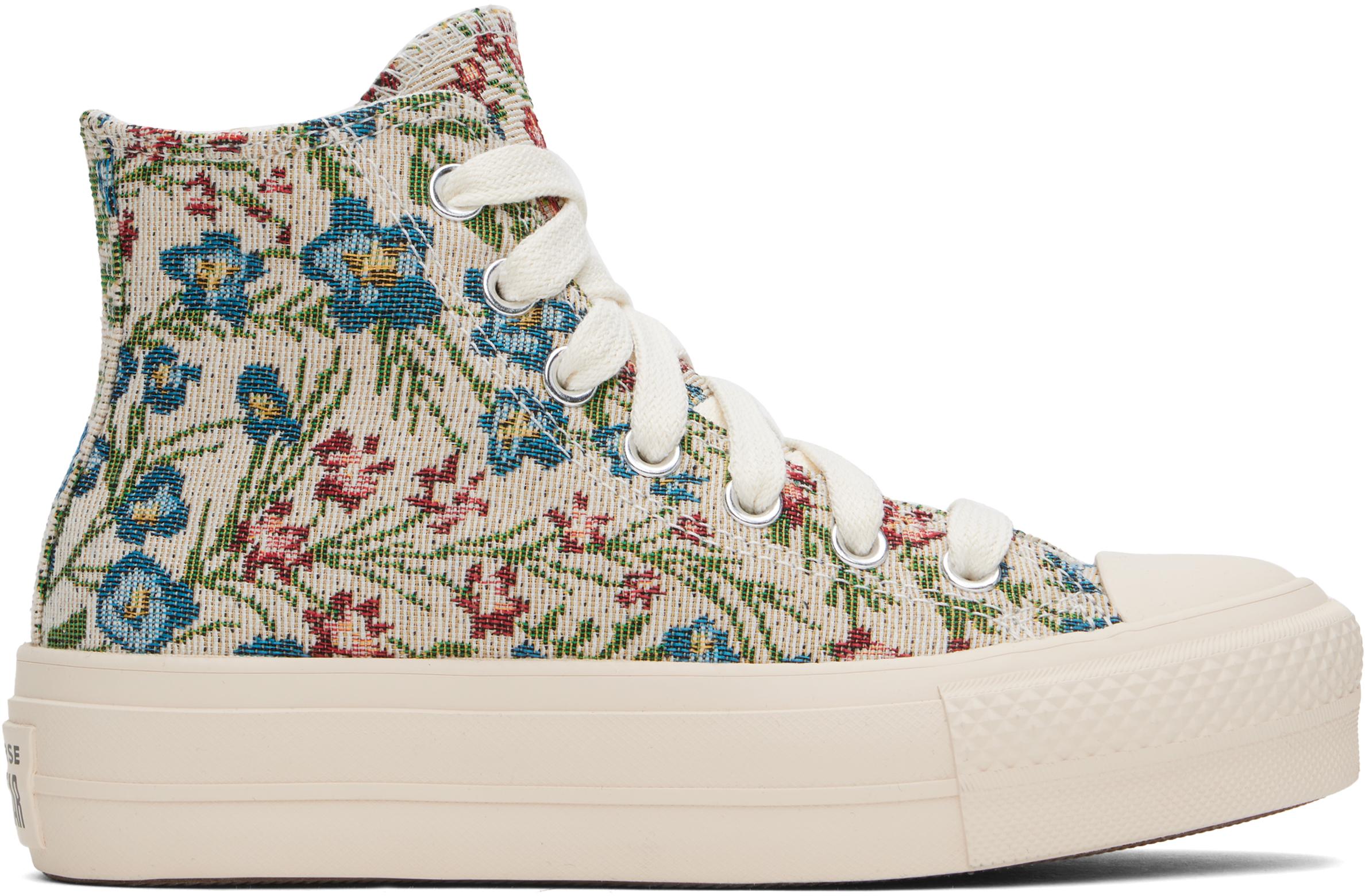 Converse Chuck Taylor All Star Lift Platform Floral Tapestry High
