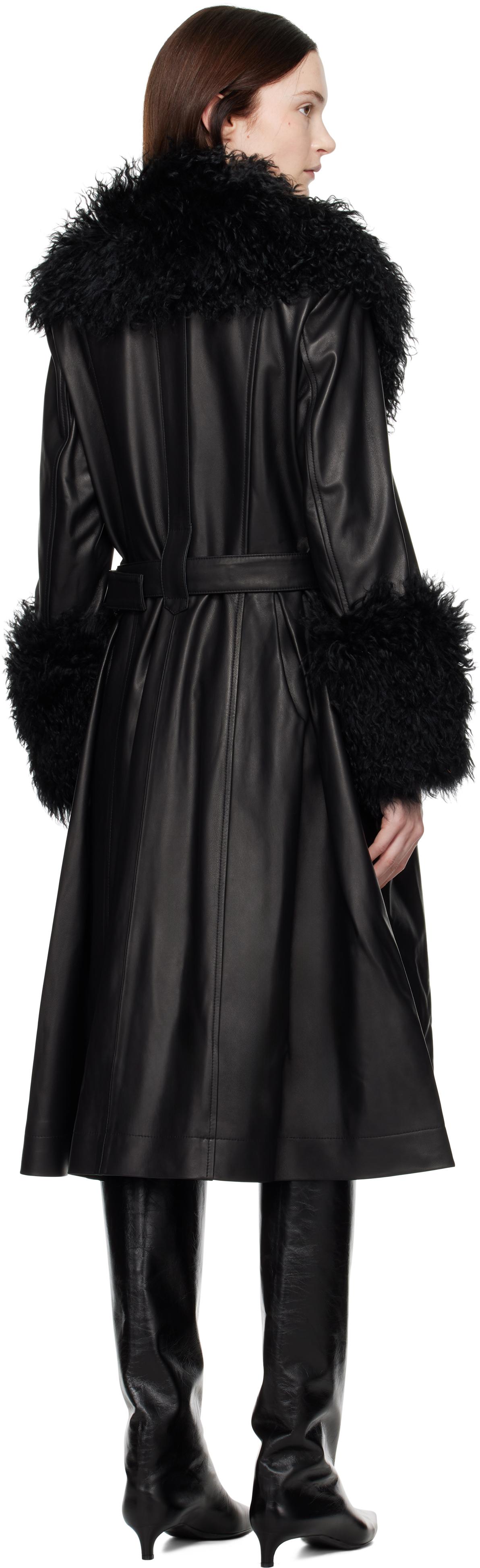 【関税込み】Saks Potts ブラック Bonna シアリングコート saks-potts-Black-Foxy-