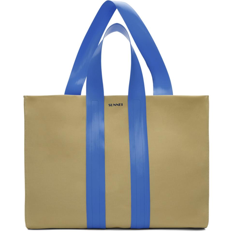 Sunnei Canvas Ssense Exclusive Beige Classic Tote in Natural for Men - Lyst