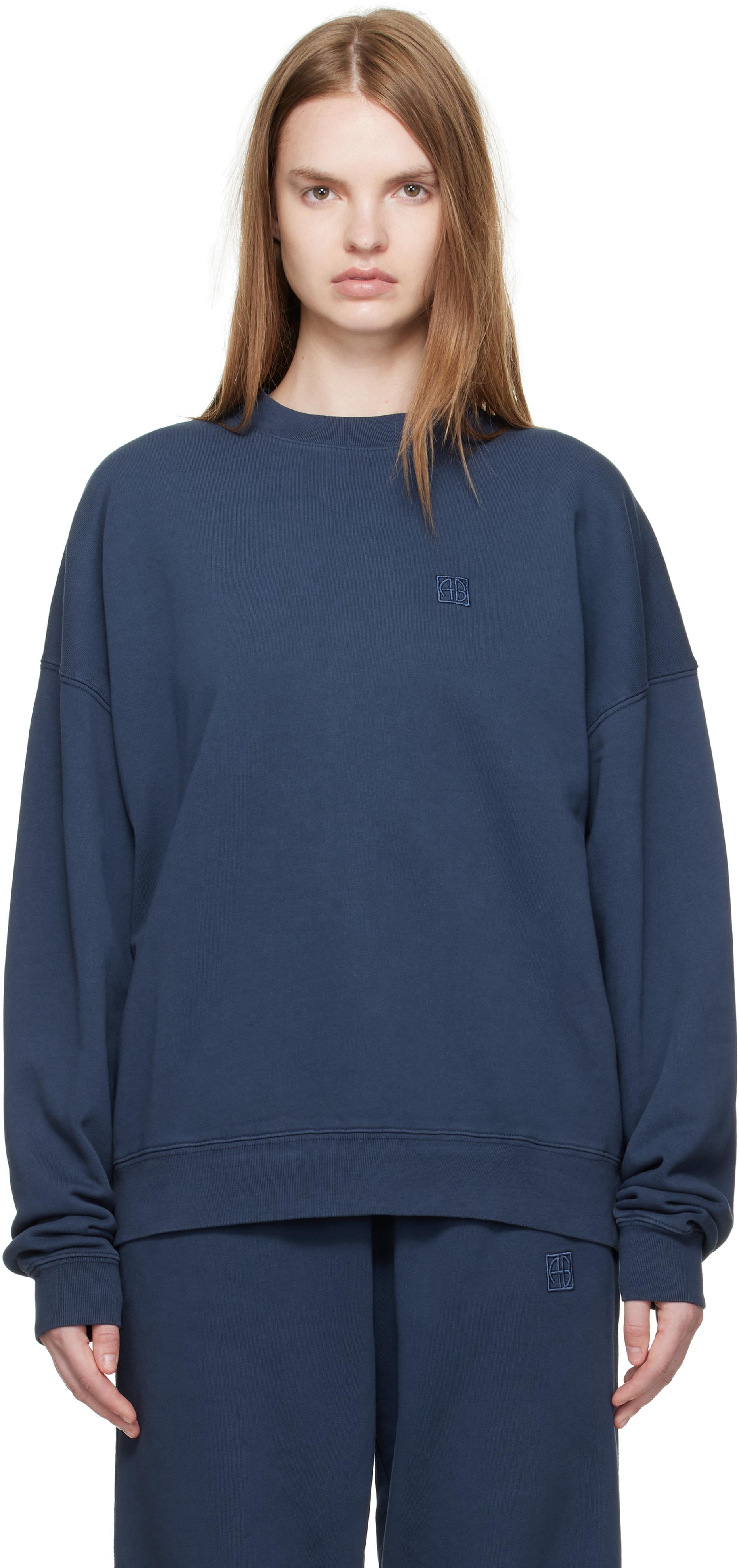 ANINE BING ネイビー トレーナー Anine Bing Activewear for Women | Online Sale up to 32% off