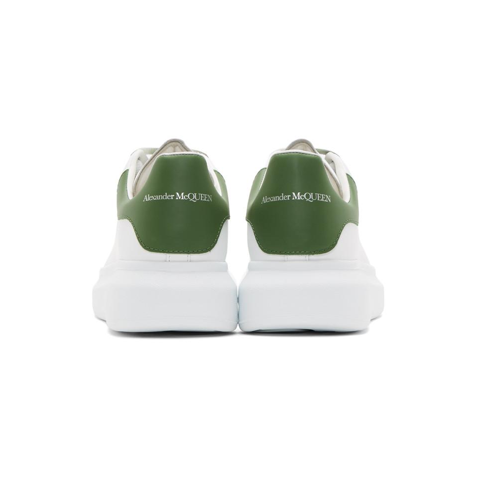 McQueen White And Green Degrade Oversized Sneakers for Men Lyst