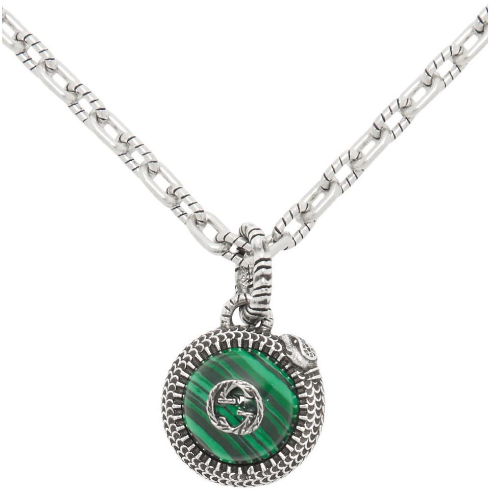 Men's Perfectly Man Necklace In Green/Silver