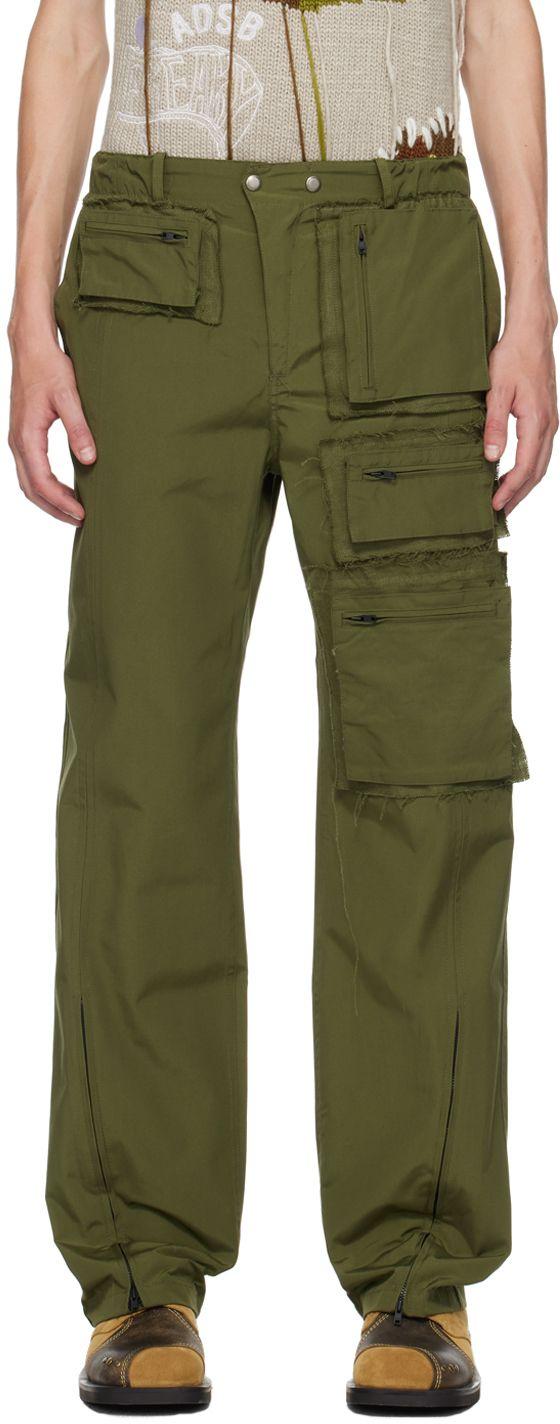 ANDERSSON BELL Khaki Zip Pockets Cargo Pants in Green for Men | Lyst