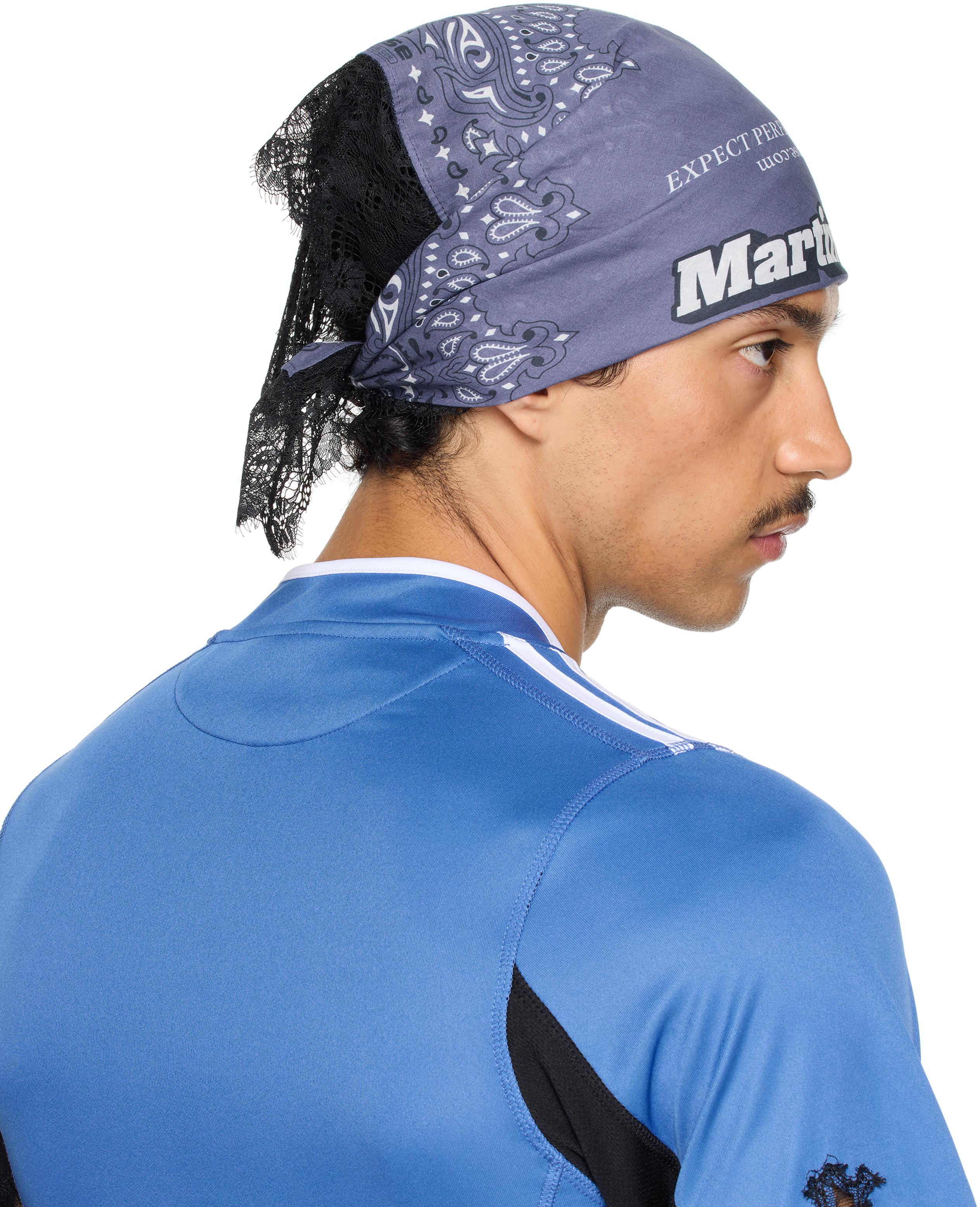 Martine Rose Ssense Exclusive Lace Bandana in Blue for Men | Lyst