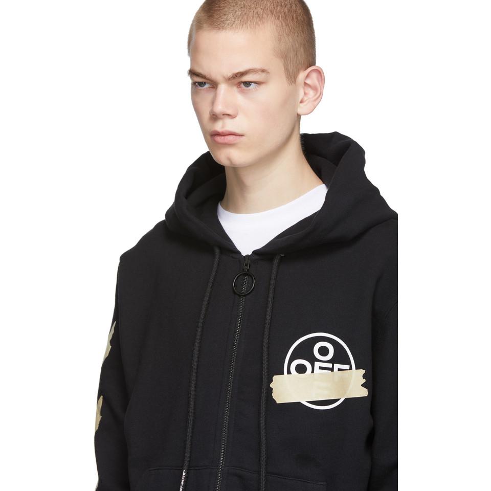Off white tape hoodie online