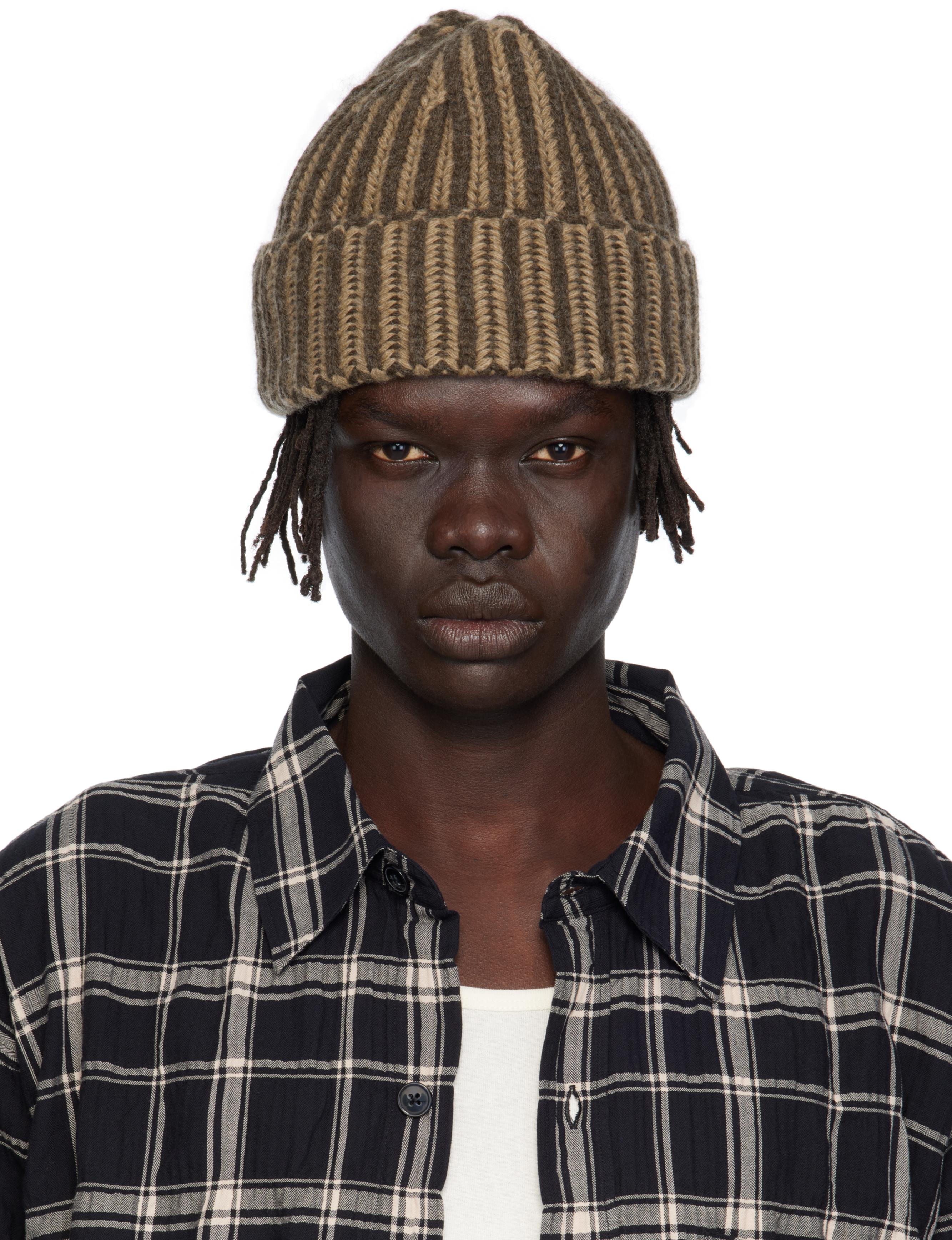 mfpen Stage Beanie in Brown for Men | Lyst