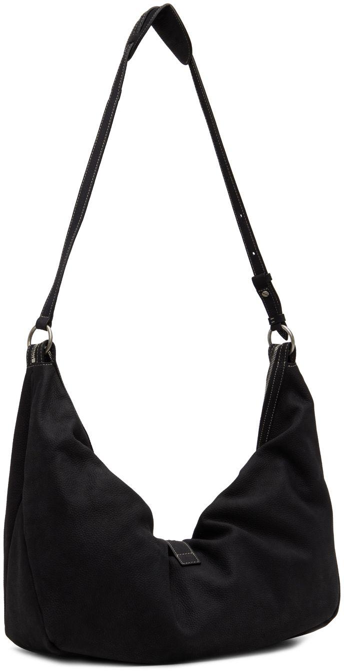 Marge Sherwood Boston M Leather Top Handle Bag in Black
