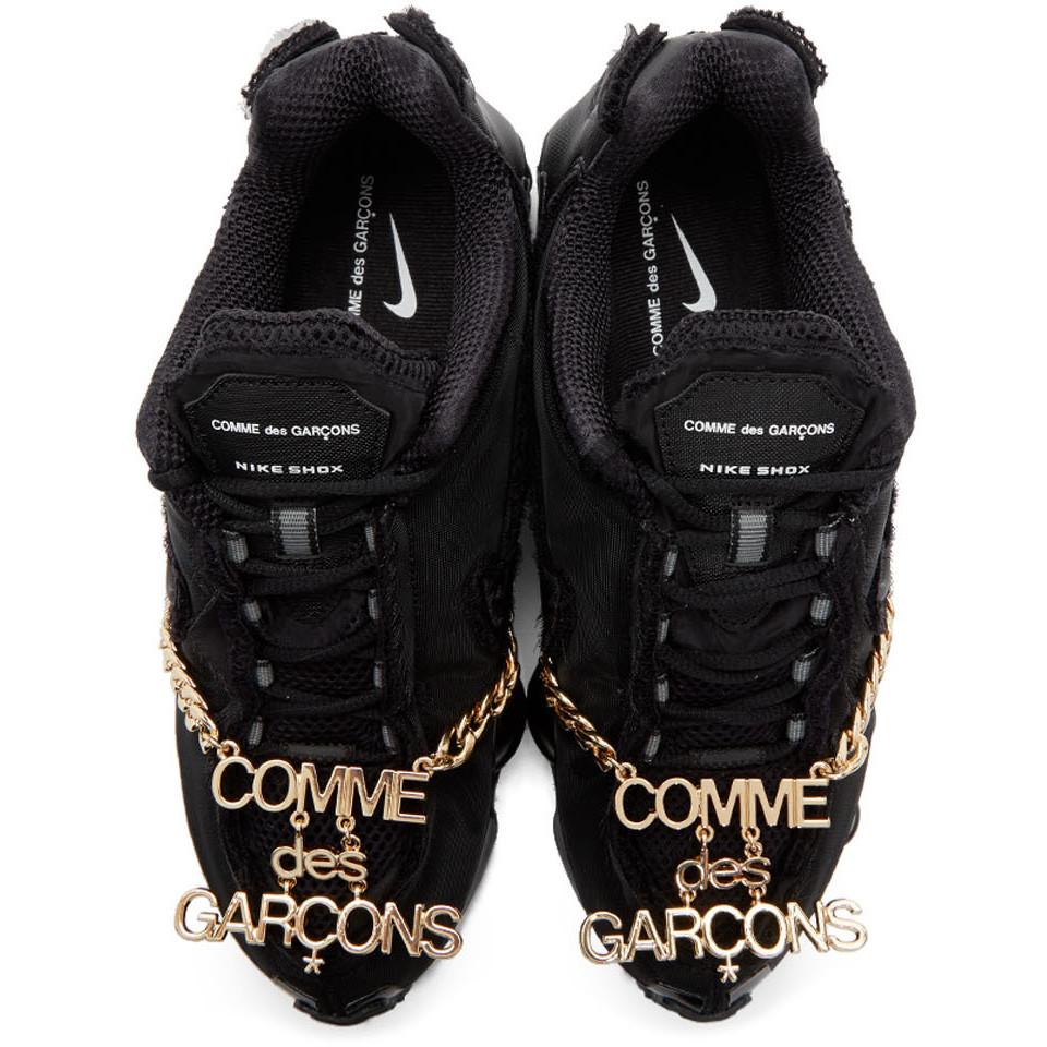 cdg shox black