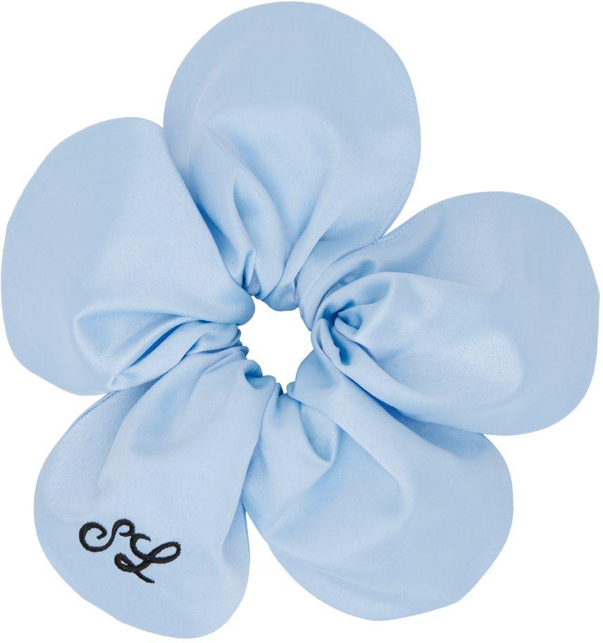 Sandy Liang Blue Flower Power Scrunchie | Lyst