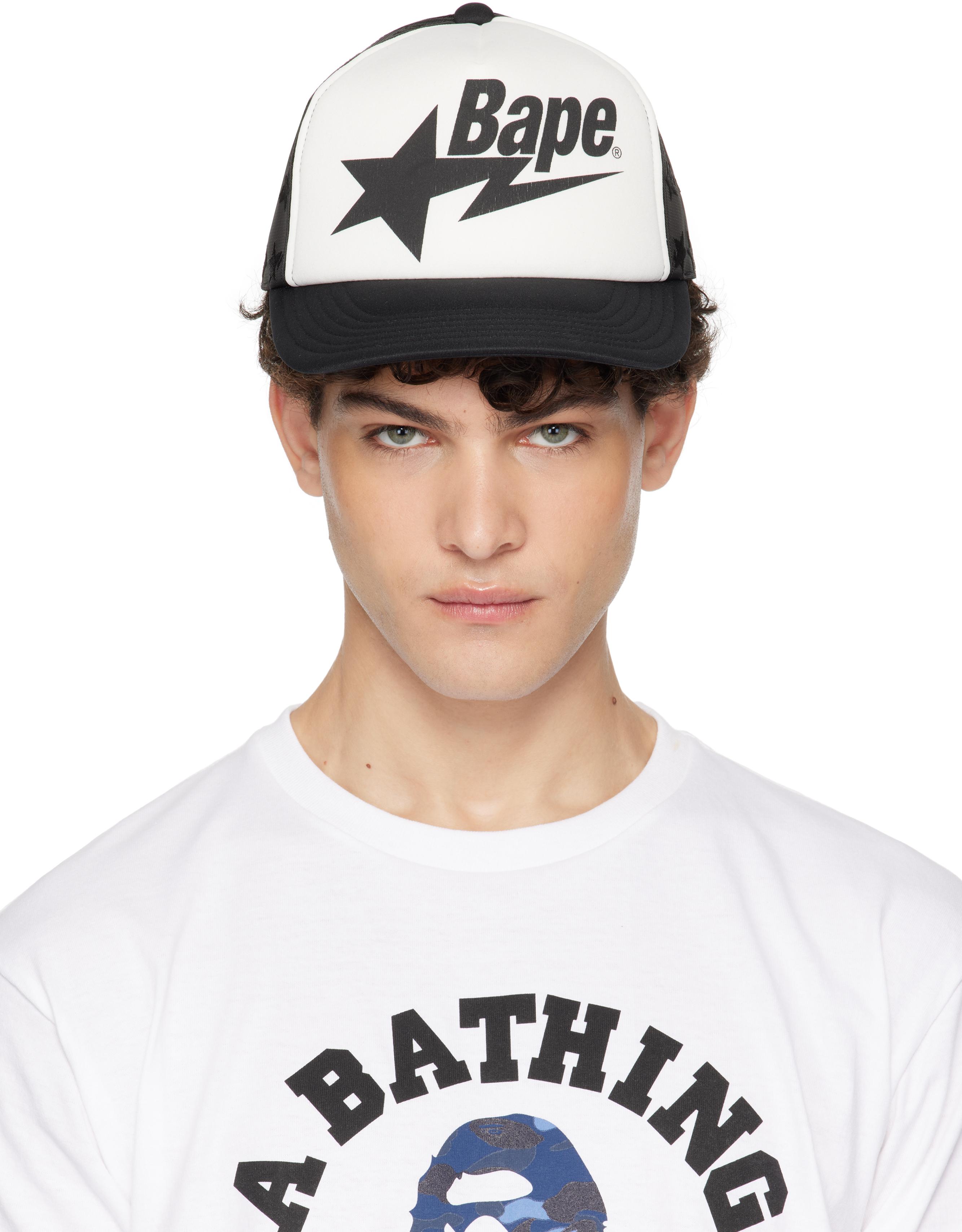 BAPE Sta Mesh Capホワイト/グリーン BAPE - A Bathing Ape Sta mesh cap | GREEN | SEVENSTORE