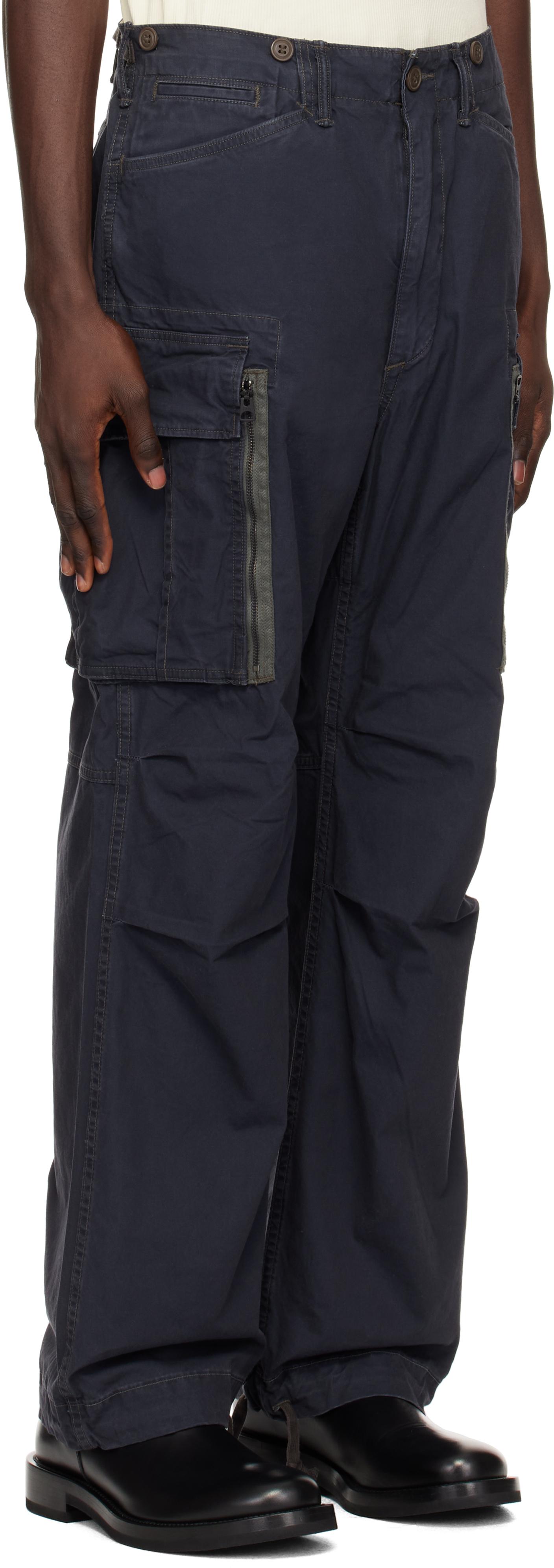 rrl-NAVY-Ranger-Poplin-Cargo- 