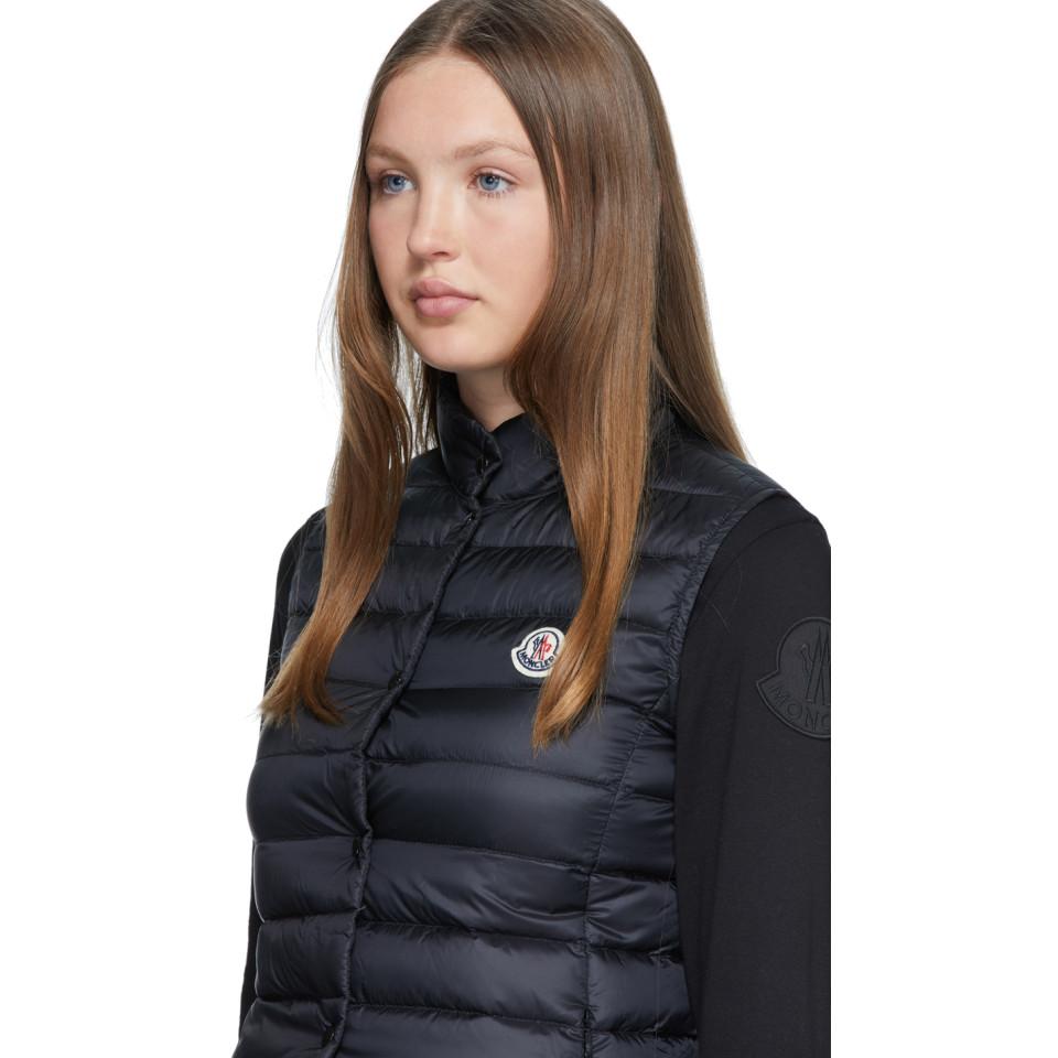 Moncler Synthetic Liane Quilted Down Gilet in Black - Save 59% - Lyst