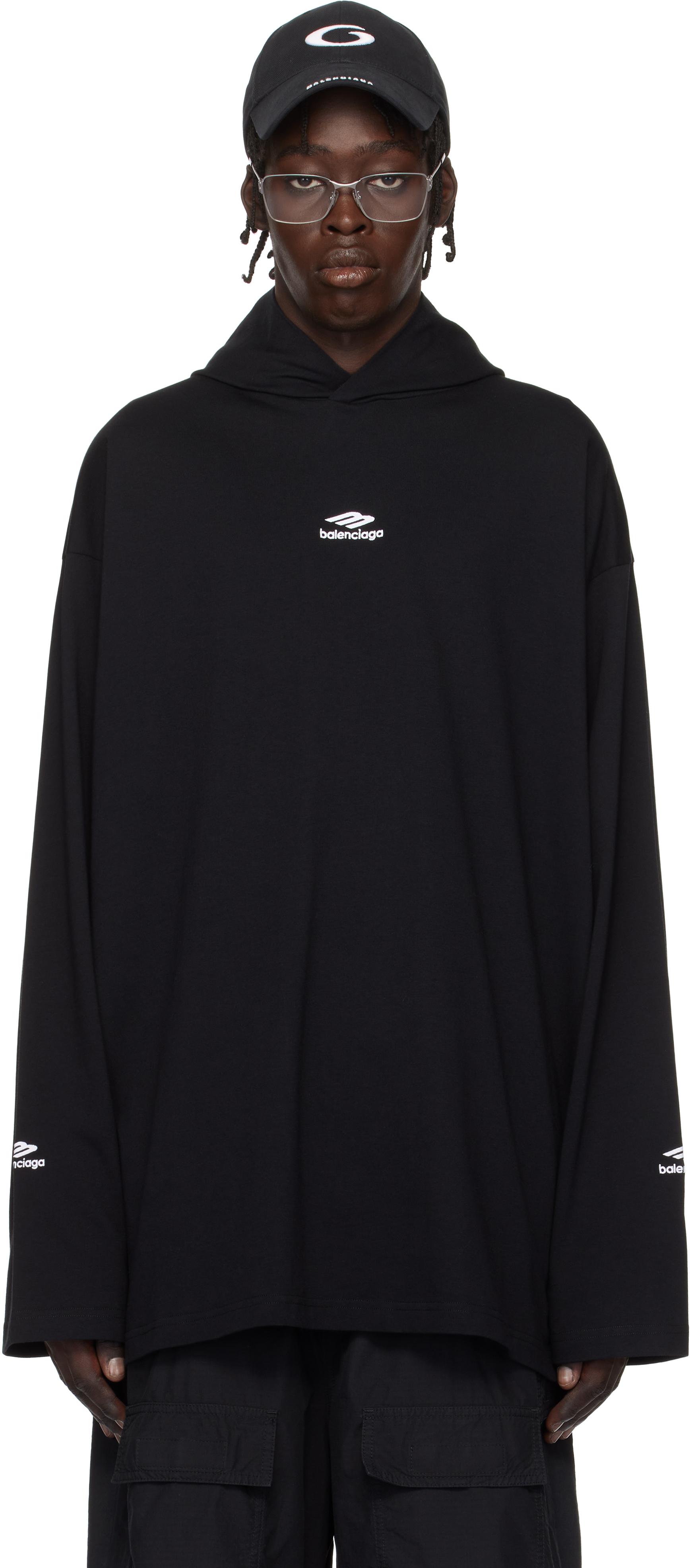ストリートスタイルに♪【BALENCIAGA】3B Sport Ski フーディ メンズ Balenciaga ブラック 3B Sport Ski フーディ ブラック | Lyst