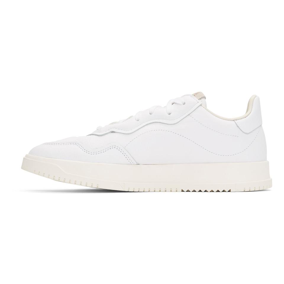 adidas Originals Leather White Super Court Premiere Sneakers for Men - Lyst