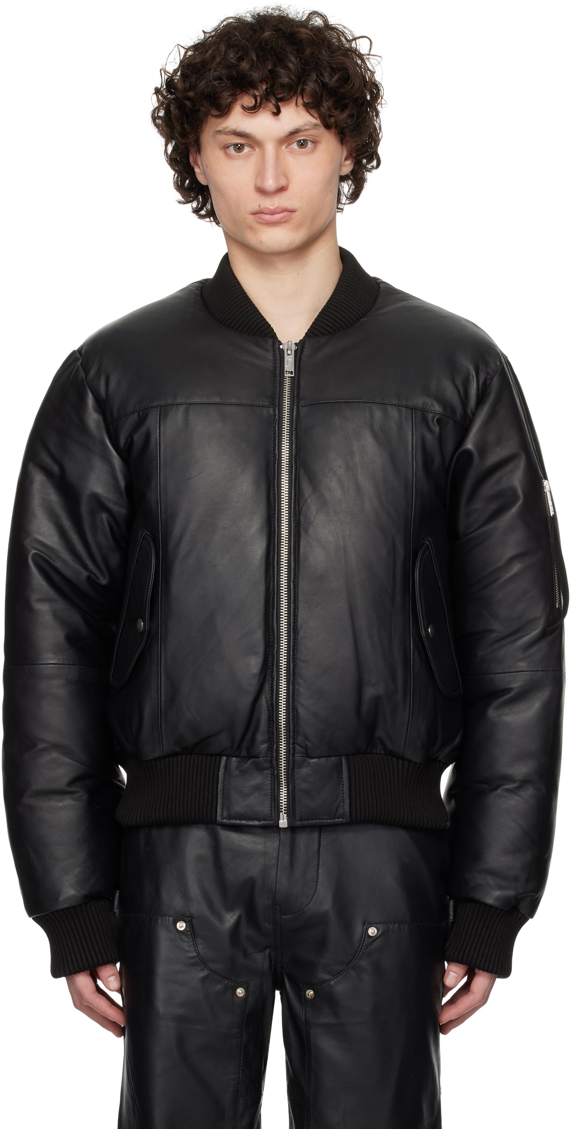 DEADWOOD レザーボンバージャケット DEADWOODをオンラインでショッピング | セール & ニューシーズン | Lyst