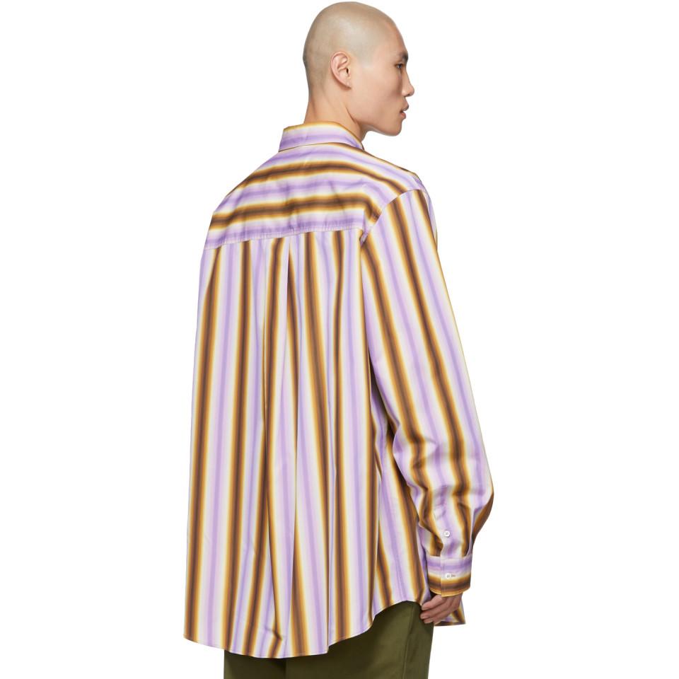 Marni Purple And Brown Degrade Stripe Shirt for Men Lyst