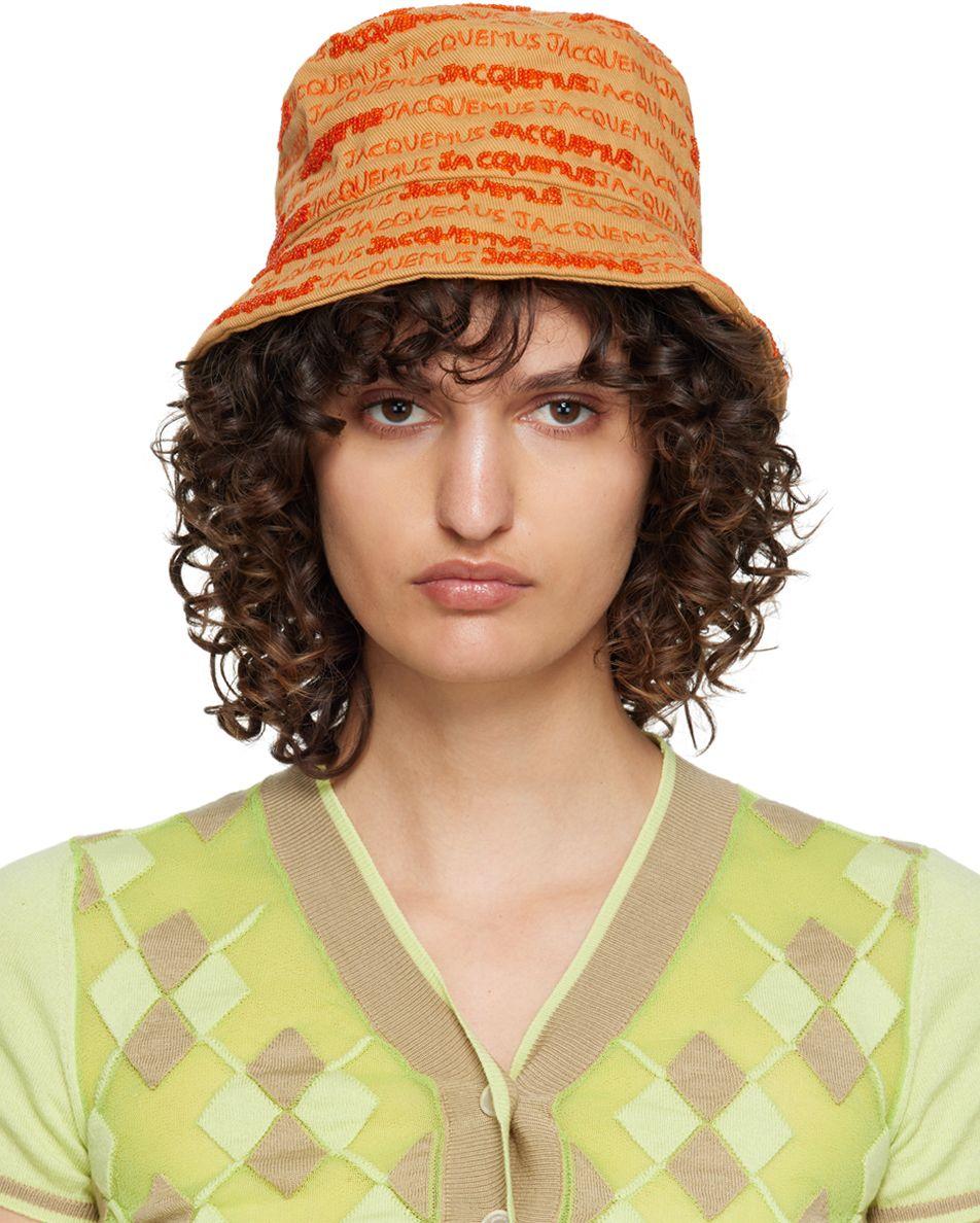 Jacquemus Beige Le Raphia 'le Bob Bordado' Bucket Hat in Green | Lyst