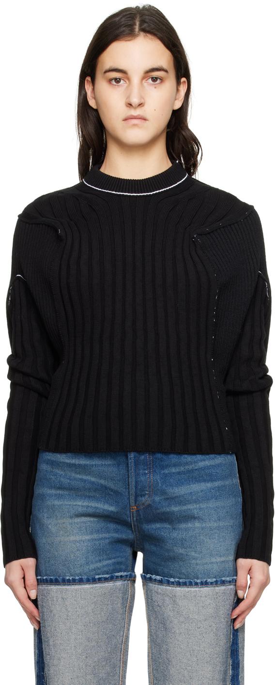 MM6 by Maison Martin Margiela レディース ブラック パッチワーク 